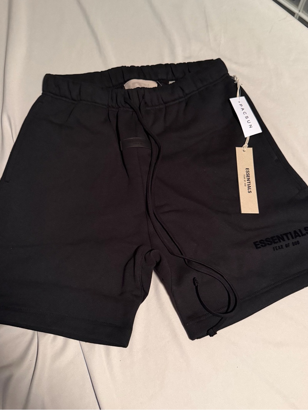 Fear of God Essentials Black Athletic Shorts